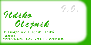 ildiko olejnik business card